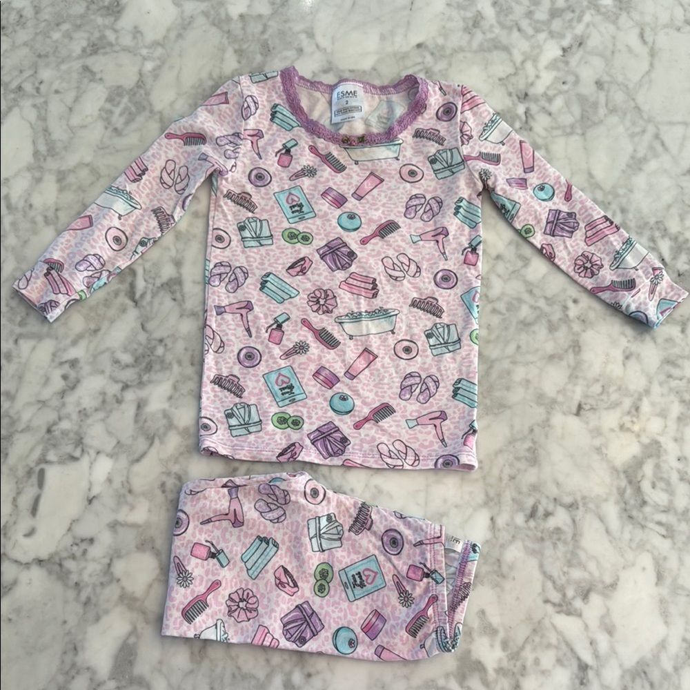 ESME SPA DAY PJ SET 2Y